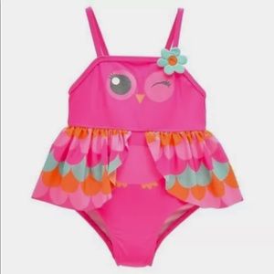 Candlestick Baby One Piece Owl  Swim Suit